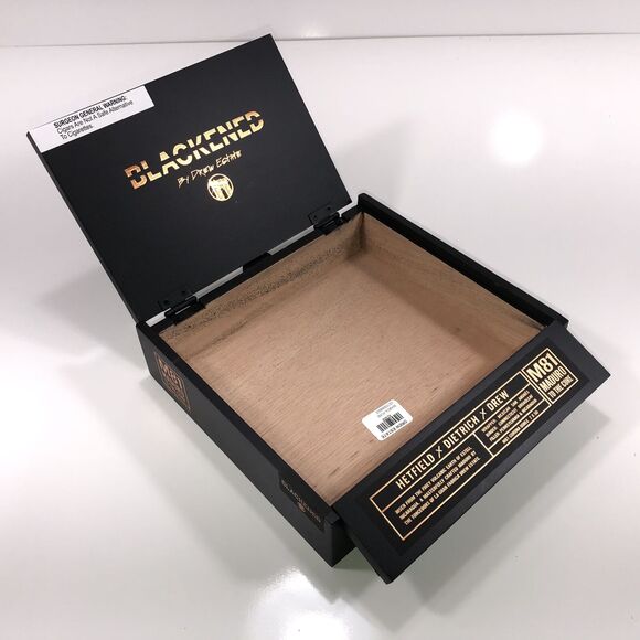 James Hetfield Metallica M81 Blackend Doble Empty Wooden Cigar Box 8.75x8x2 - Picture 7 of 8